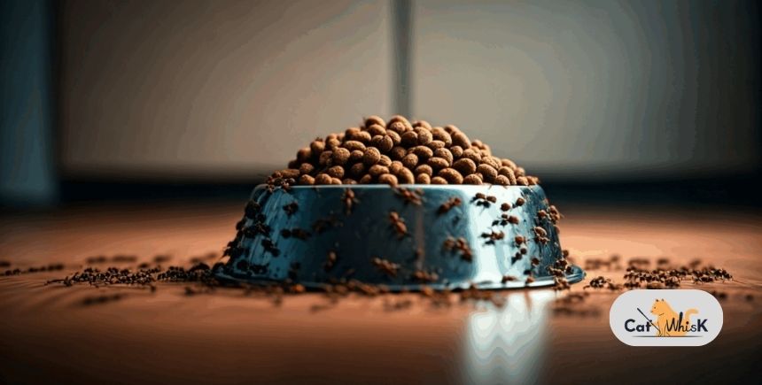how to keep ants out of cat food