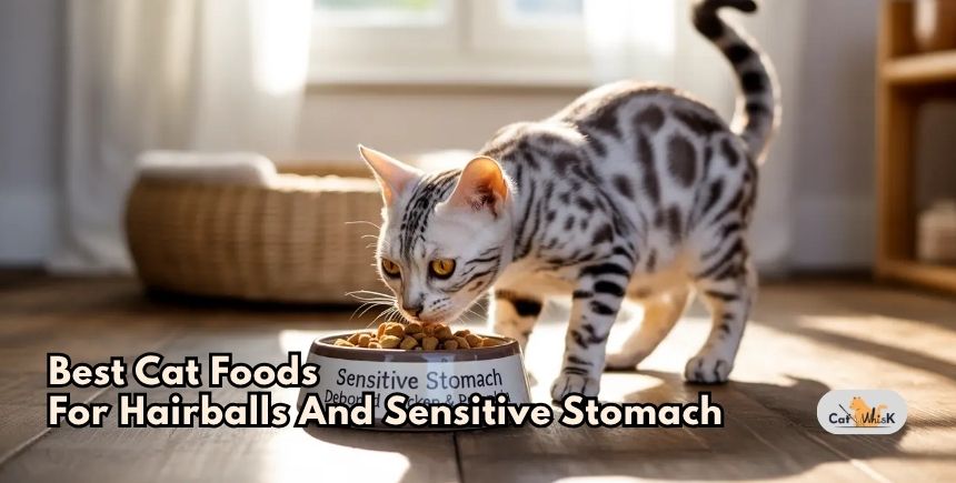 best cat foods for hairballs and sensitive stomach